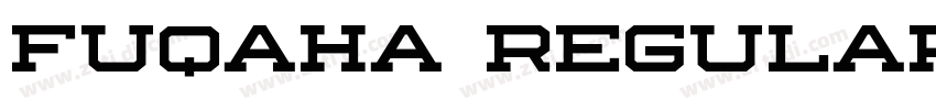 FUQAHA REGULAR字体转换